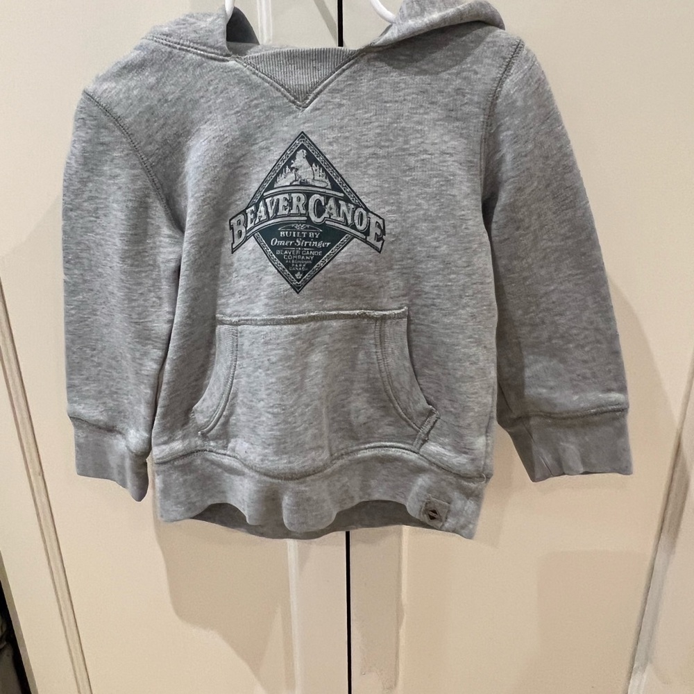 Beaver canoe 2t Gray Hooded Sweatshirt